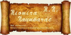 Miomira Naumparac vizit kartica
